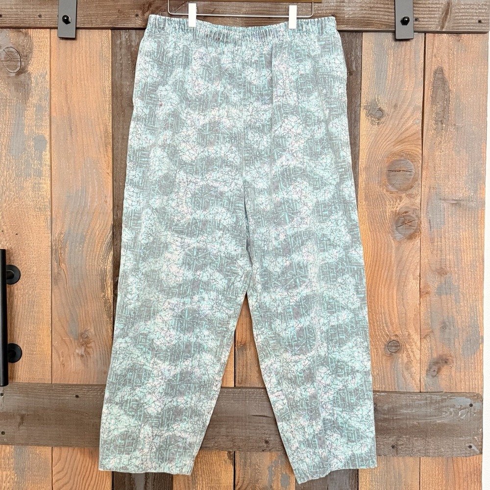 Vintage 80s Todays News Hip Hop Baggy Pants Mens Large‎ All Over Print